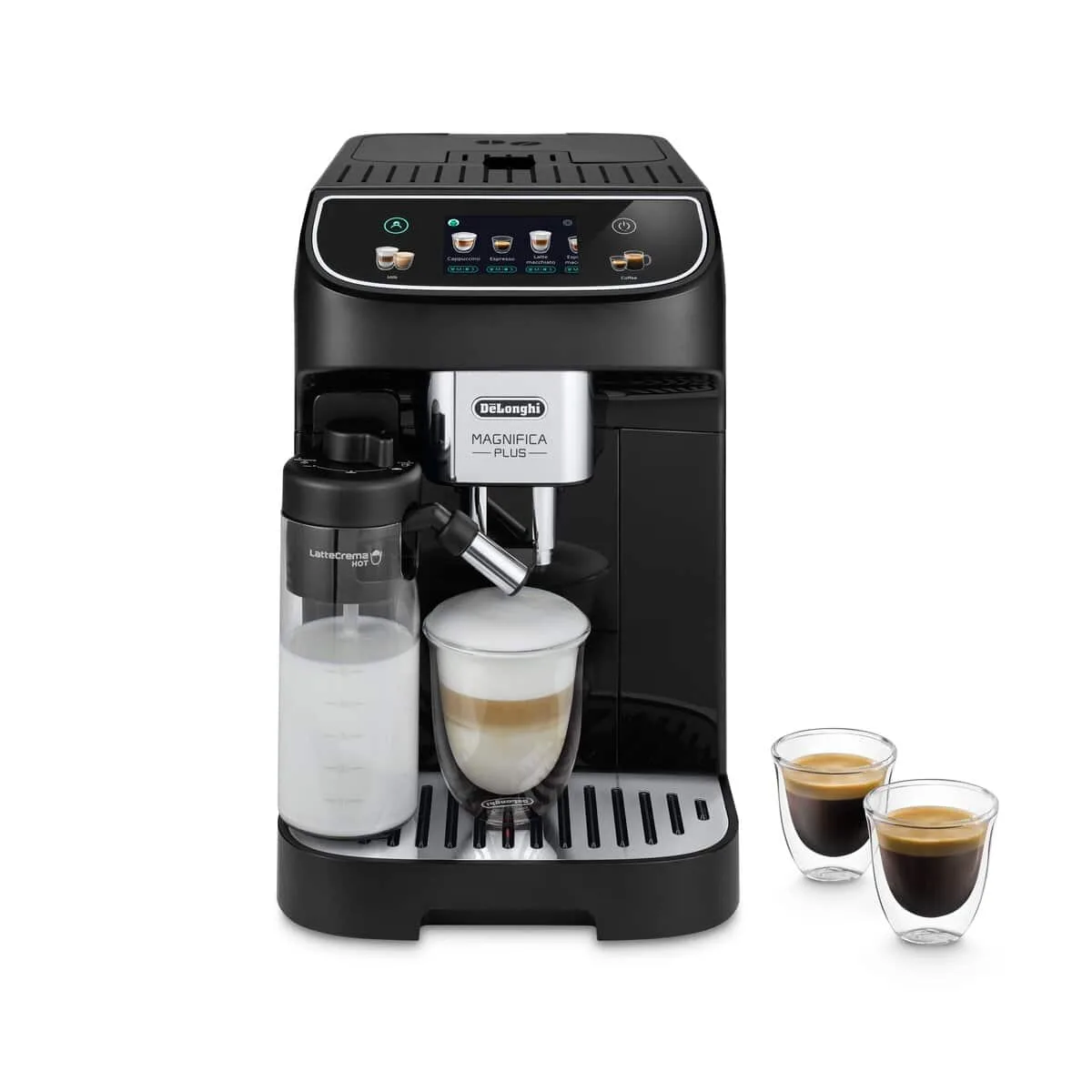 De'Longhi Magnifica Plus, Noir — One Touch, 15 boissons