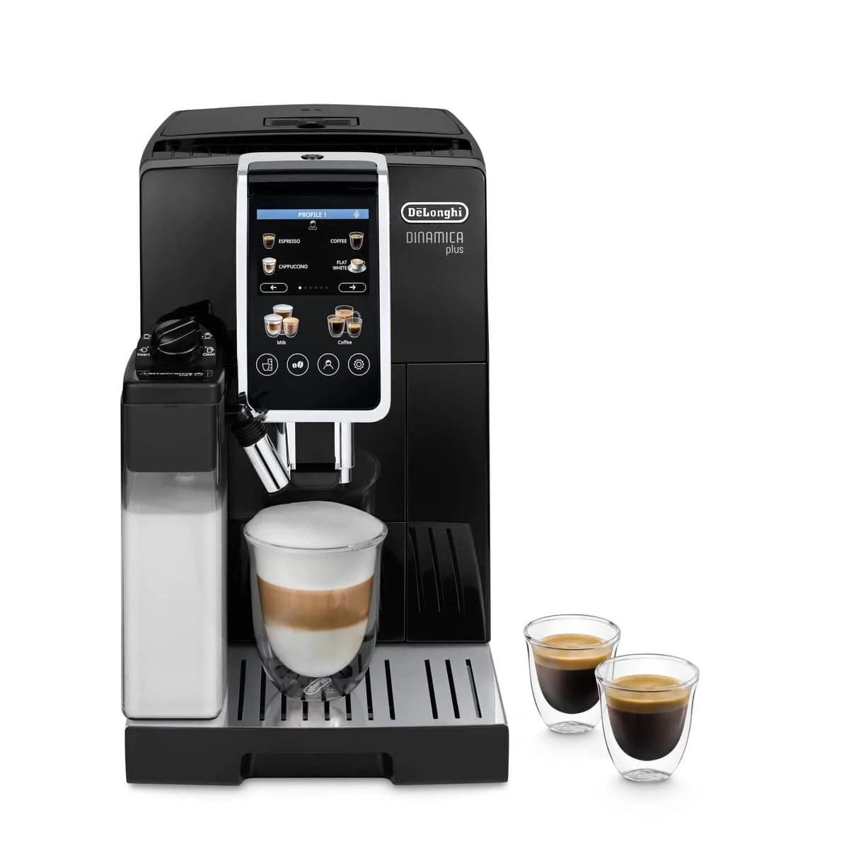 De'Longhi Dinamica Plus, Noir — One Touch, 18 boissons