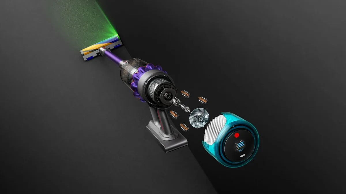 Dyson Aspirateur sans-fil Gen5detect Absolute (Violet/Gris) — visuel 4