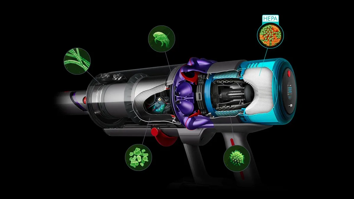 Dyson Aspirateur sans-fil Gen5detect Absolute (Violet/Gris) — visuel 6