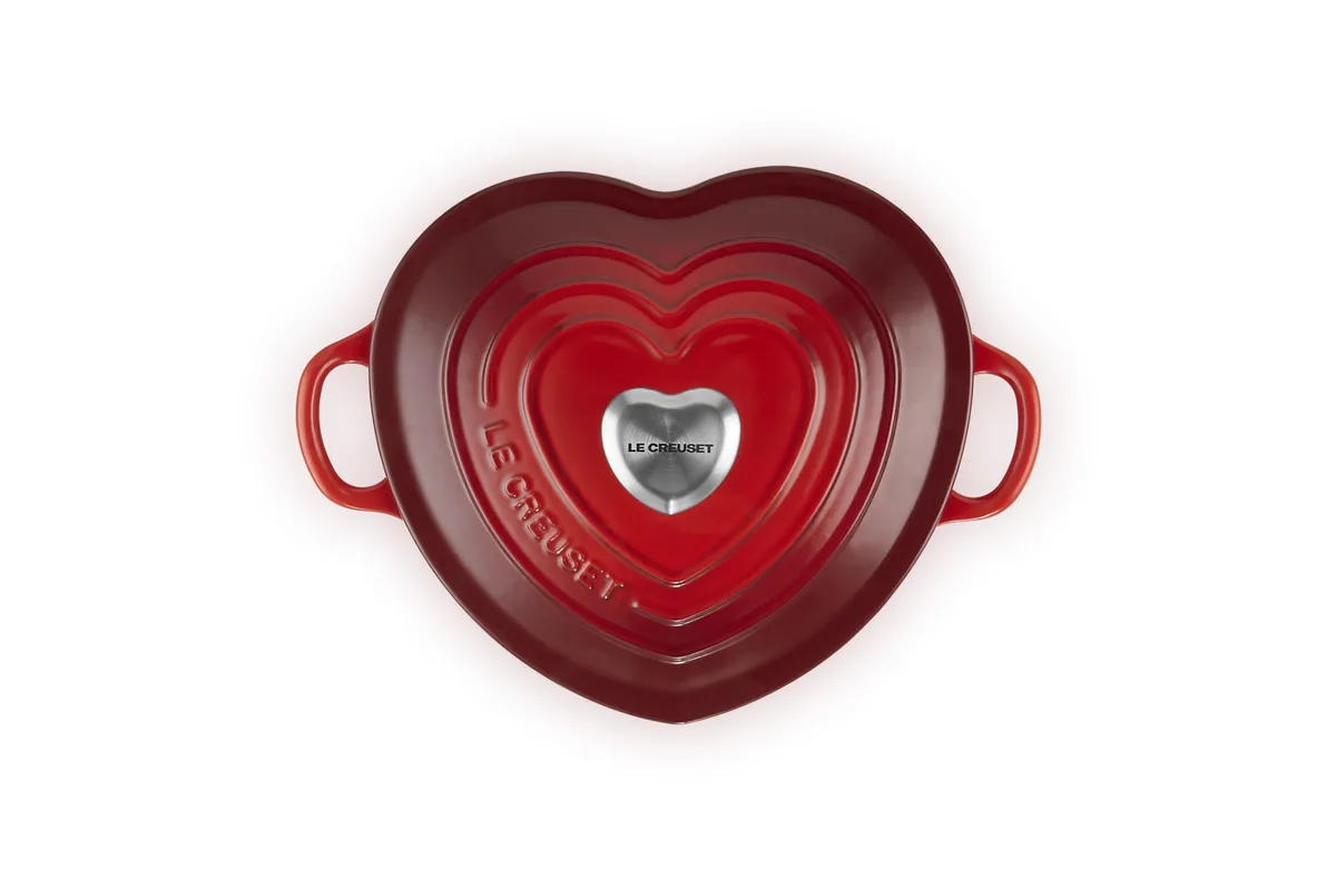 Le Creuset Cocotte Cœur en fonte émaillée avec bouton cœur — visuel 4