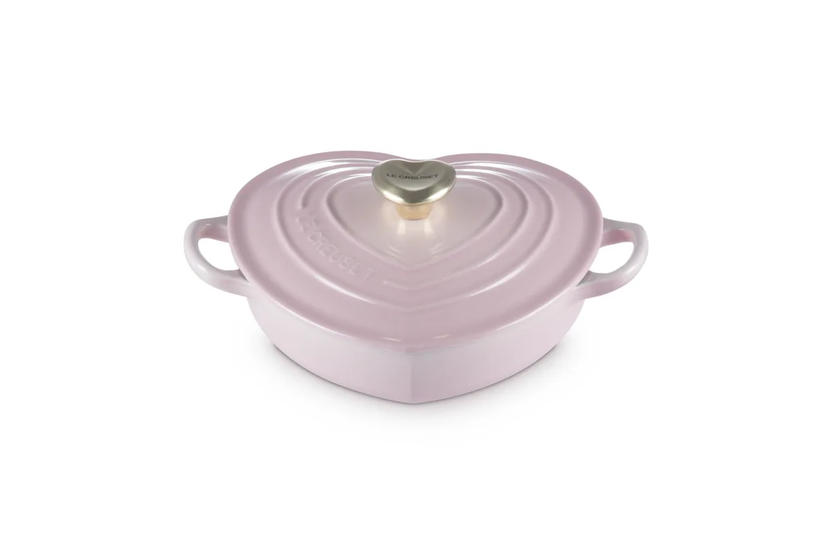 Le Creuset Cocotte basse cœur Fonte Émaillée
