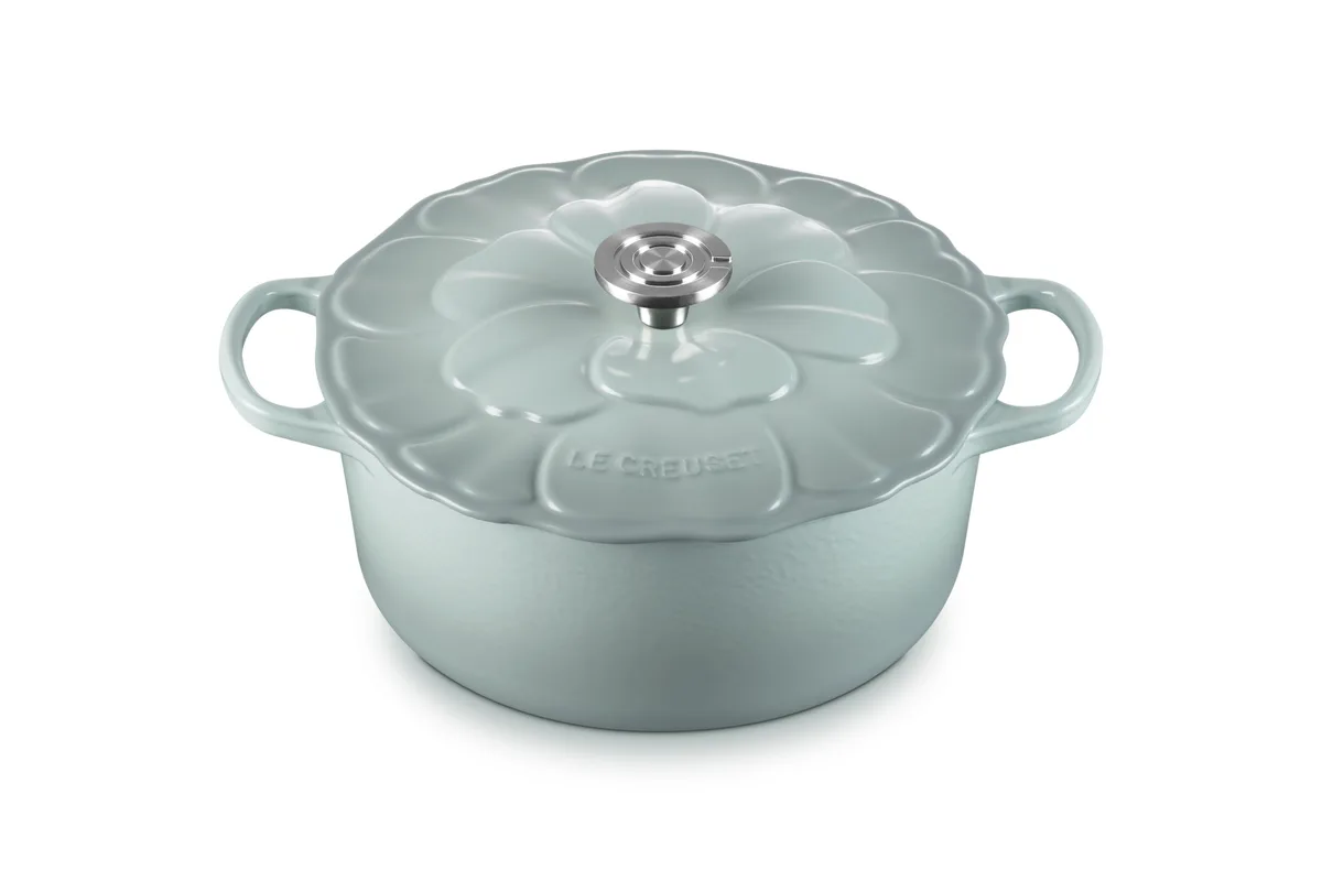 Le Creuset Cocotte ronde Pétales en fonte émaillée
