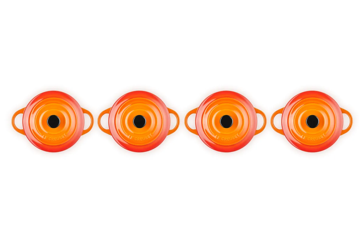 Le Creuset Set de 4 mini-cocottes en céramique — visuel 4