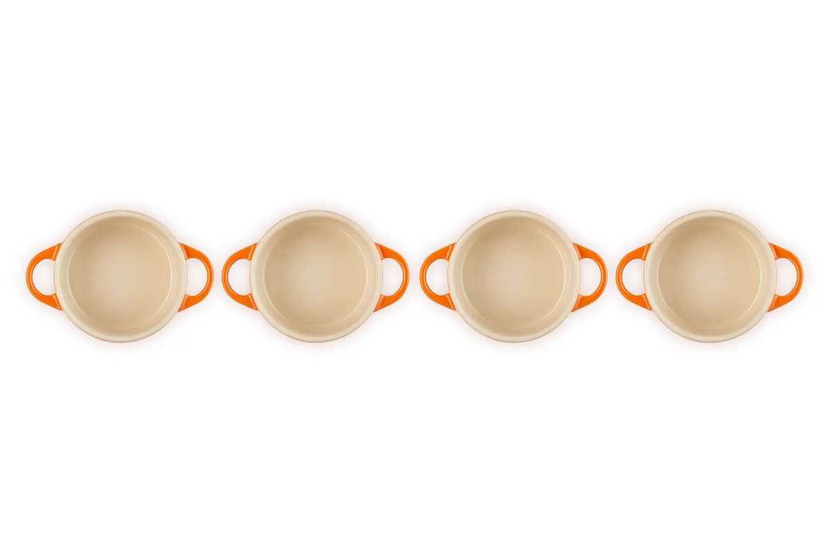 Le Creuset Set de 4 mini-cocottes en céramique — visuel 5