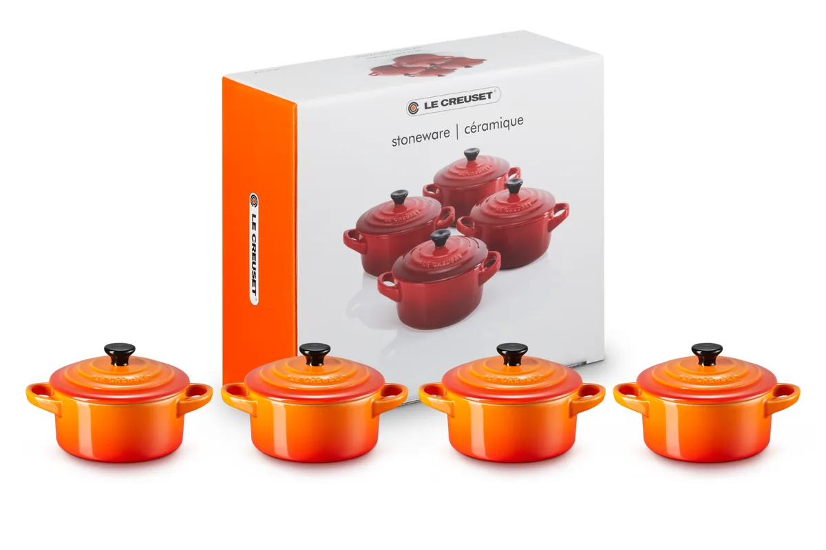 Le Creuset Set de 4 mini-cocottes en céramique — visuel 6