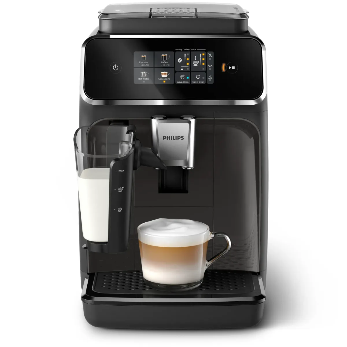 Philips Série 2300 Expresso broyeur SilentBrew machine à café 4 boissons, noir LatteGo