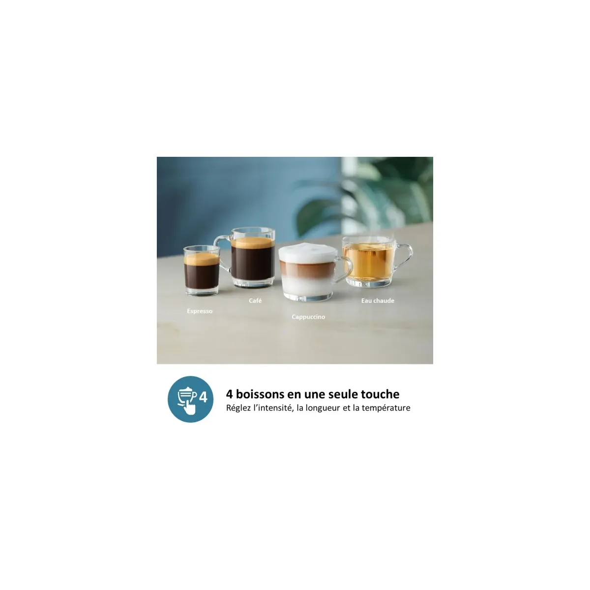 Philips Série 2300 Expresso broyeur SilentBrew machine à café 4 boissons, noir LatteGo — visuel 4