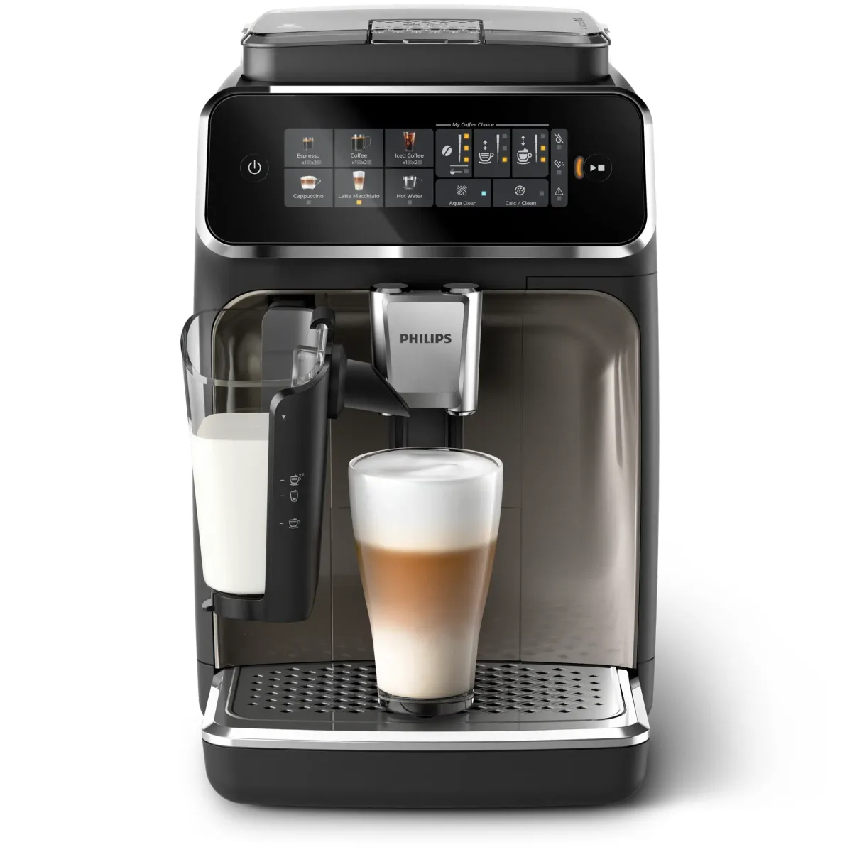 Philips Série 3300 Expresso broyeur SilentBrew machine à café 6 boissons, noir LatteGo