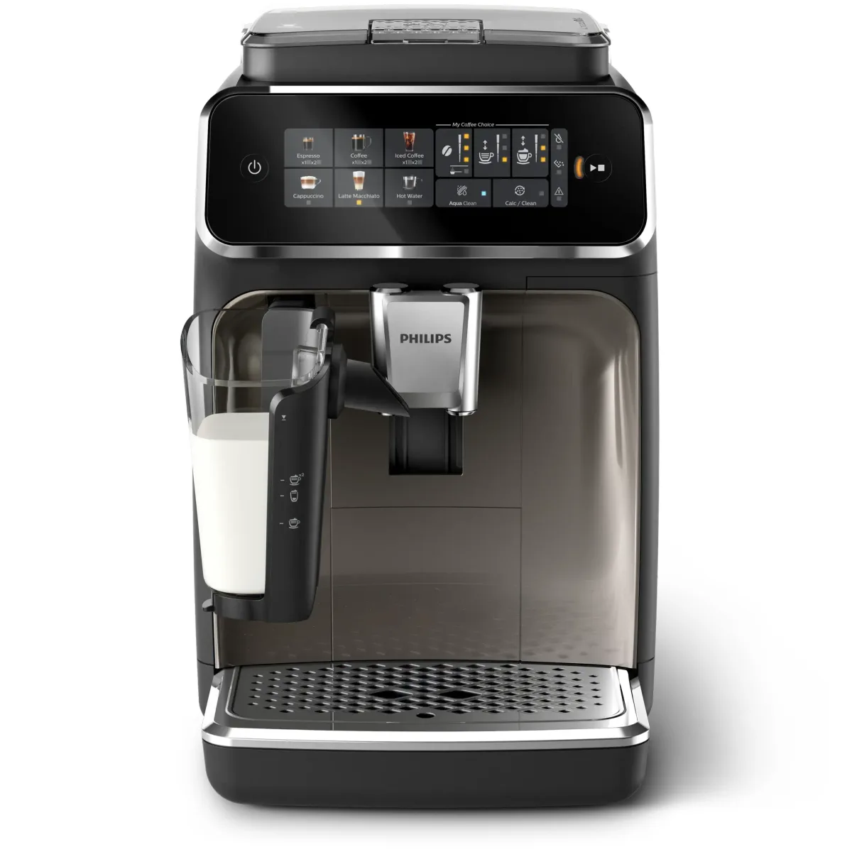 Philips Série 3300 Expresso broyeur SilentBrew machine à café 6 boissons, noir LatteGo — visuel 3