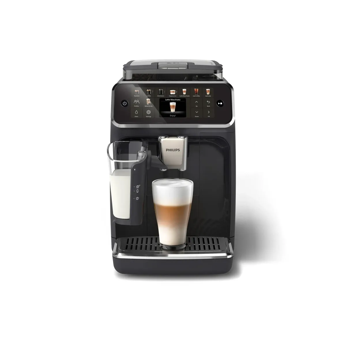 Philips Série 5500 Expresso broyeur SilentBrew machine à café 20 boissons, noir LatteGo