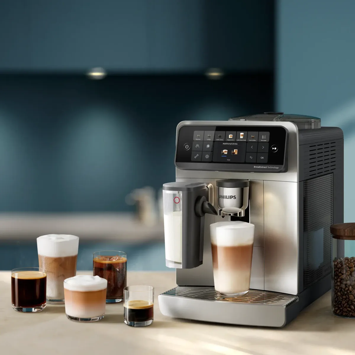 Philips Série 6000 Expresso broyeur machine à café LatteGo Pro, 25 boissons, Noire — visuel 3