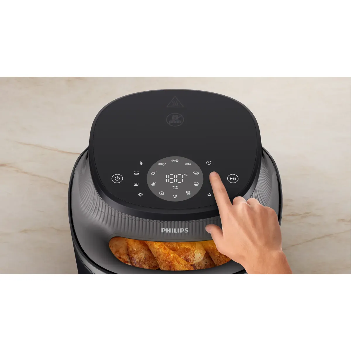 Philips Série 3000 Airfryer Friteuse sans huile Noir 6.2L — visuel 5