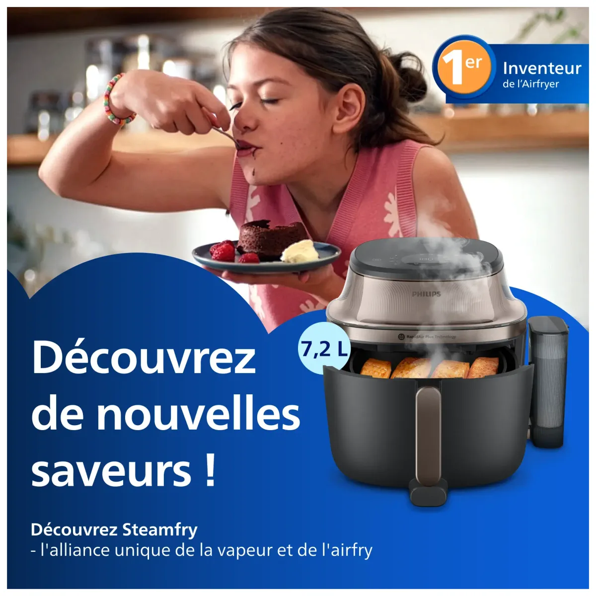 Philips Airfryer série 5000 vapeur 7,2 L Airfryers — visuel 3