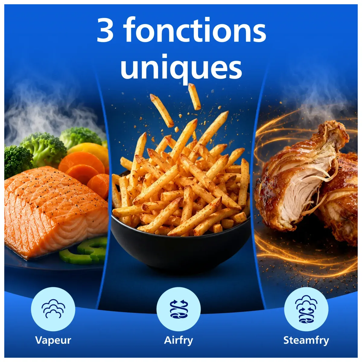 Philips Airfryer série 5000 vapeur 7,2 L Airfryers — visuel 4