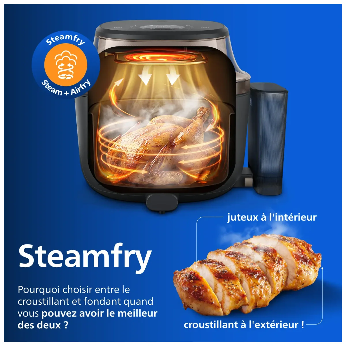 Philips Airfryer série 5000 vapeur 7,2 L Airfryers — visuel 5