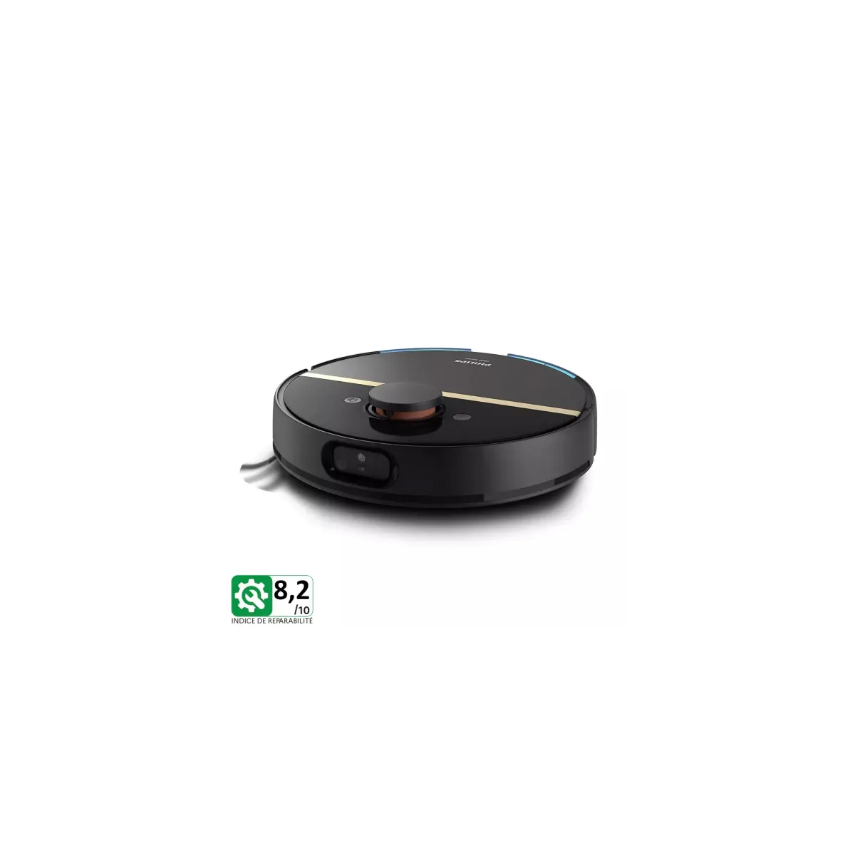 Philips Série 7000 Aspirateur robot Aspirateur 2-en-1 Aqua, 180 mins*, Noir