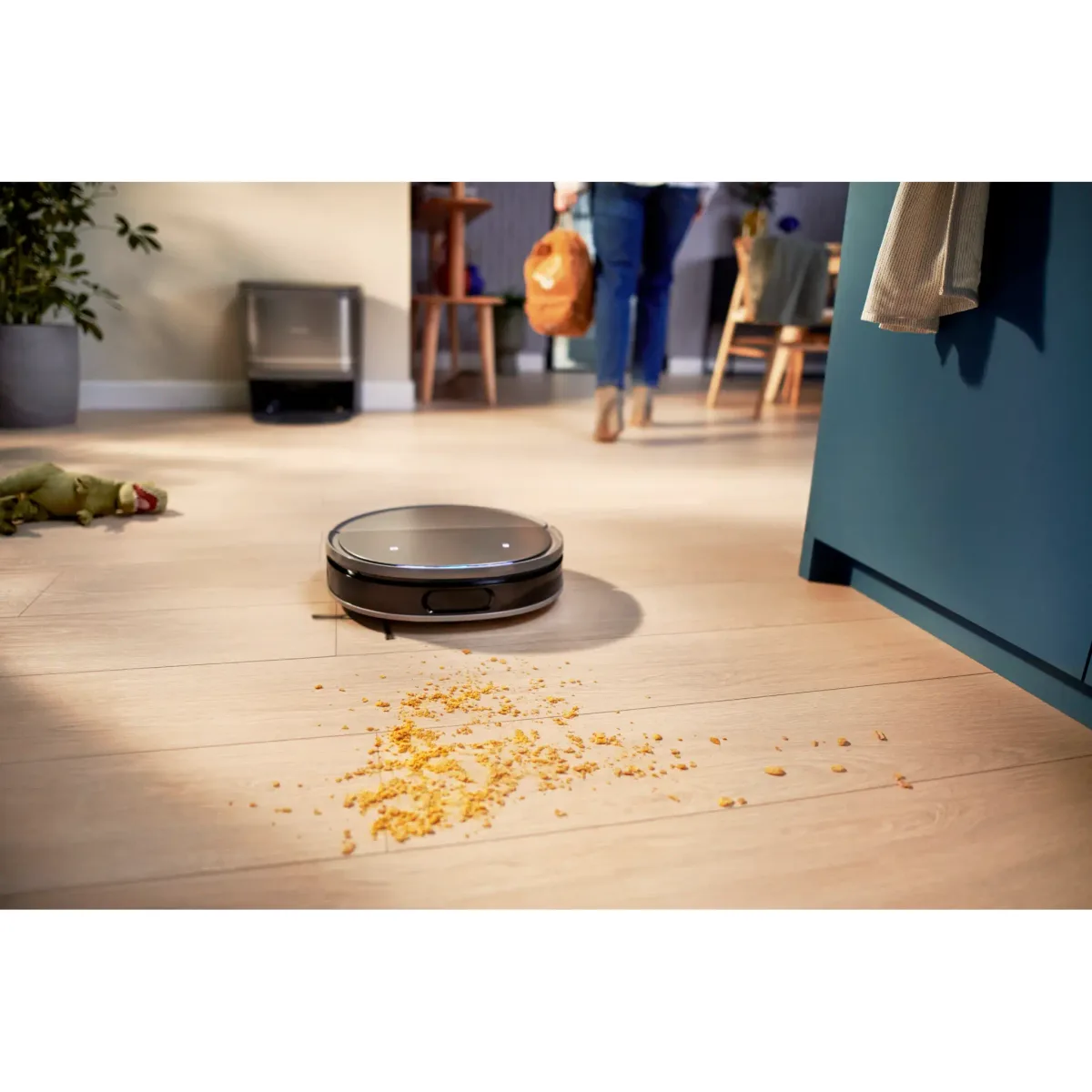 Philips Série 9000 Aspirateur robot Aspirateur 5-en-1 avec station, Métal — visuel 5