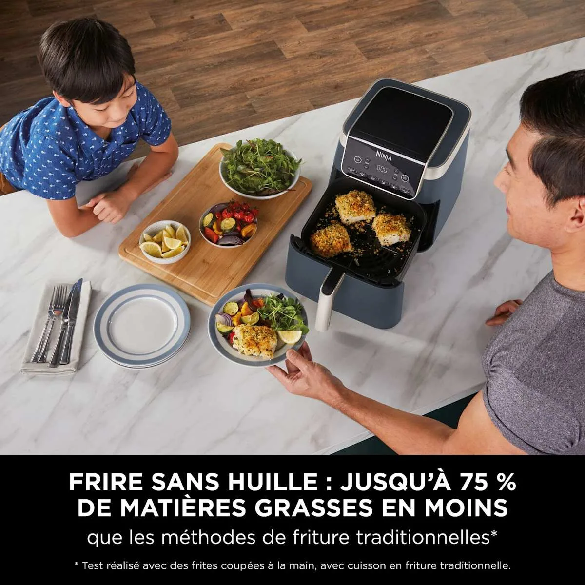 Ninja Air Fryer Ninja 1 tiroir 6-en-1, 6,2 L, Bleu nuit — visuel 4