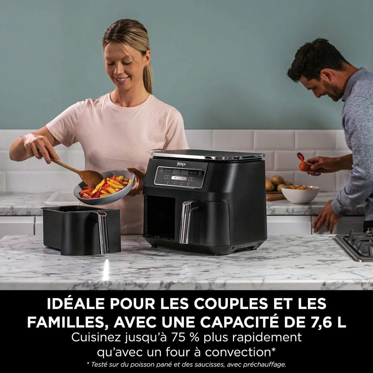 Ninja Air Fryer Ninja DualZone, 7.6L, 4-en-1 — visuel 3
