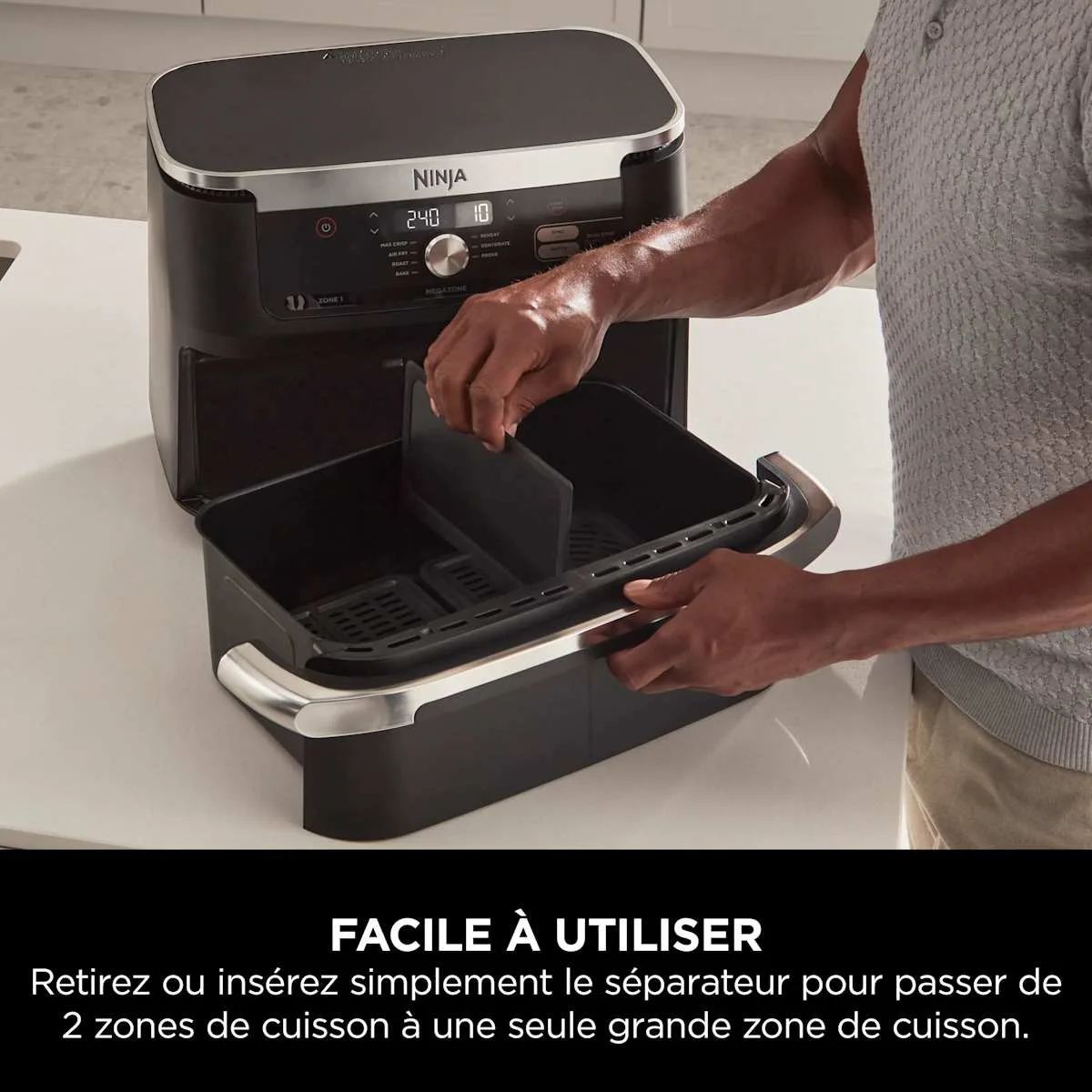 Ninja Air Fryer Ninja Foodi Flex, 10.4L, 7-en-1, Noir — visuel 5