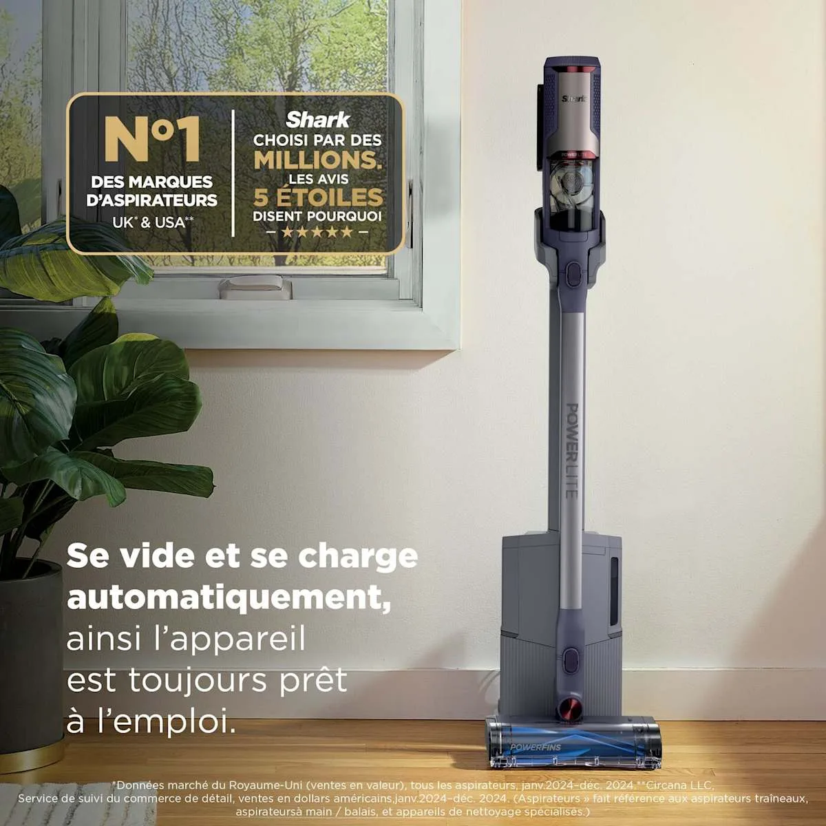 Shark Aspirateur balai sans fil Shark PowerLite Clean & Empty spécial poils d’animaux — visuel 3
