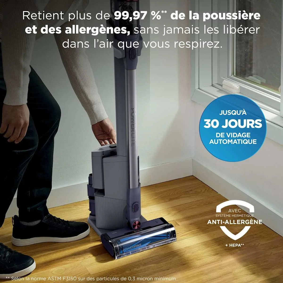 Shark Aspirateur balai sans fil Shark PowerLite Clean & Empty spécial poils d’animaux — visuel 4