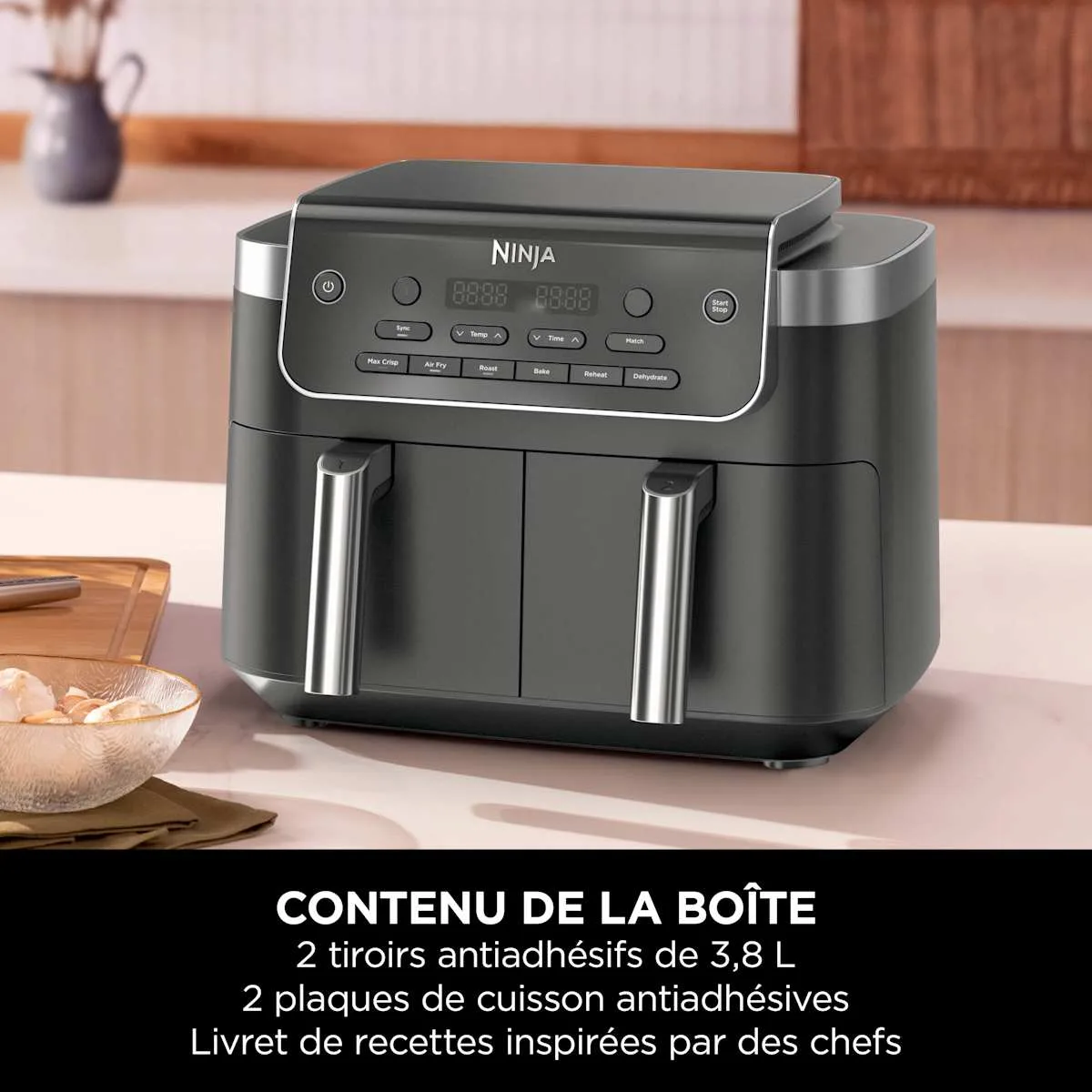 Ninja Air Fryer Ninja DualZone, 7.6L, 6-en-1 — visuel 3