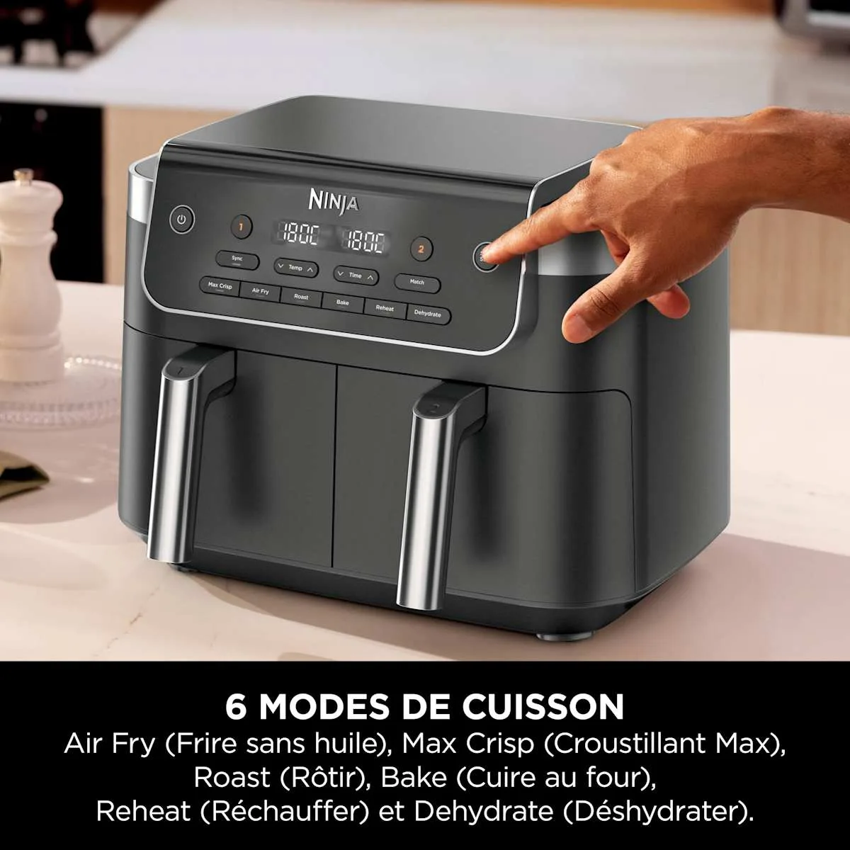 Ninja Air Fryer Ninja DualZone, 7.6L, 6-en-1 — visuel 4