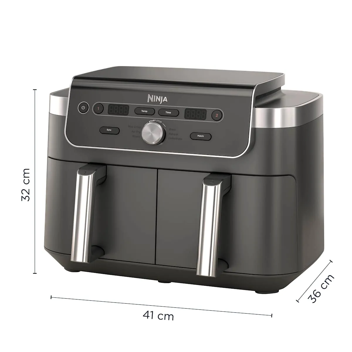 Ninja Air Fryer Ninja DualZone MAX, 9.5L, 6-en-1 — visuel 3