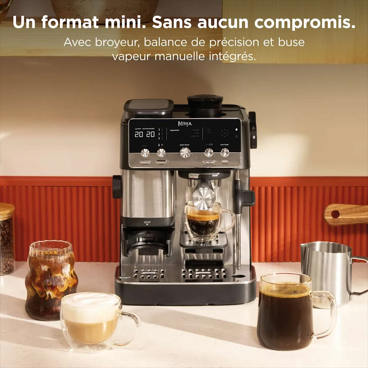 Ninja Machine à café semi-automatique Ninja Luxe Café MINI — visuel 3