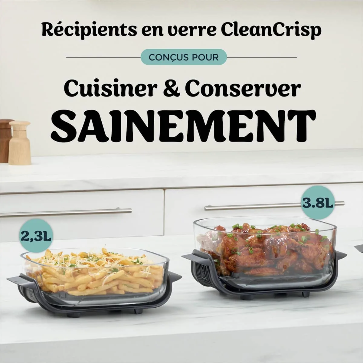Ninja Air fryer en verre 4-en-1 Ninja CRISPi — visuel 4