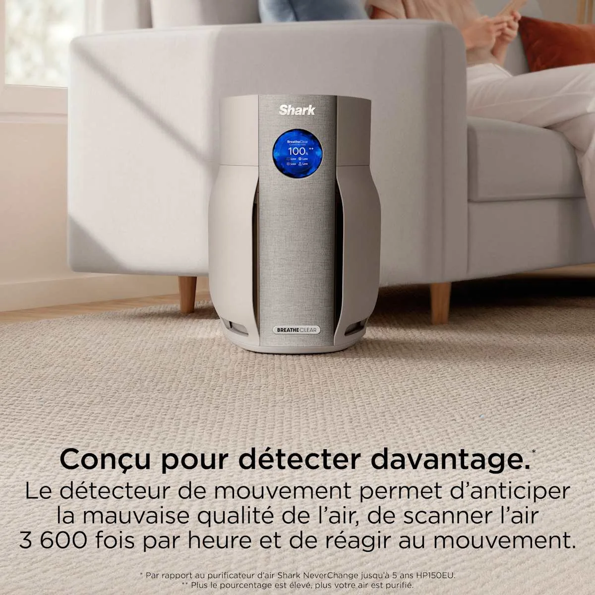 Shark Purificateur d'air Shark BreatheClear avec NeverChange6, jusqu'à 70 m² — visuel 5