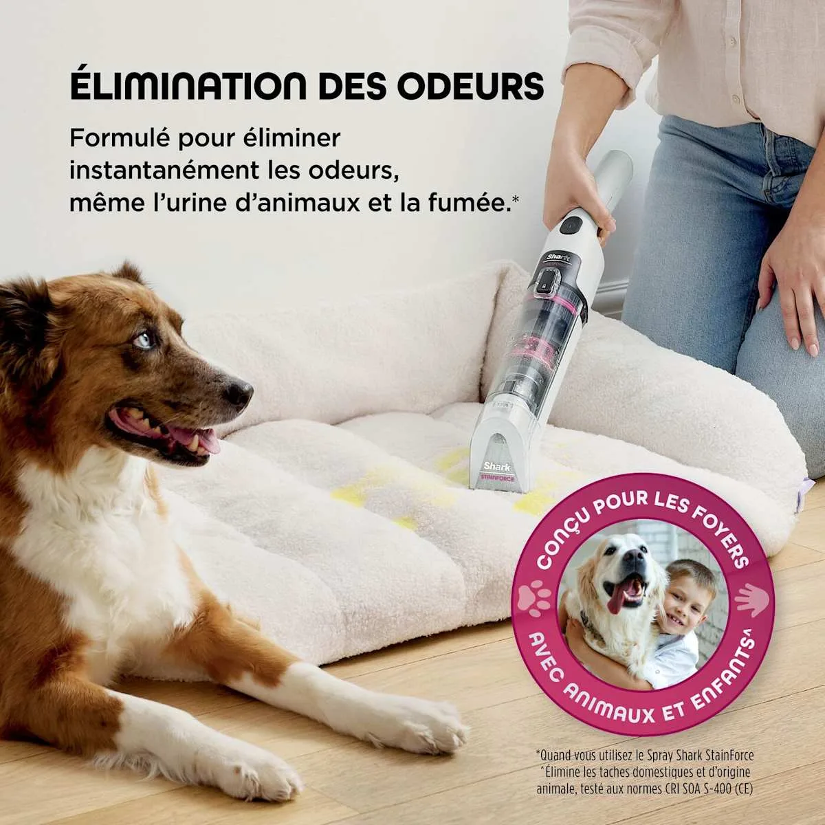 Shark Shark StainForce - Shampouineuse Détacheur Portable Sans Fil pour Tapis, Canapé, Voiture et Tissus d'Ameublement — visuel 5