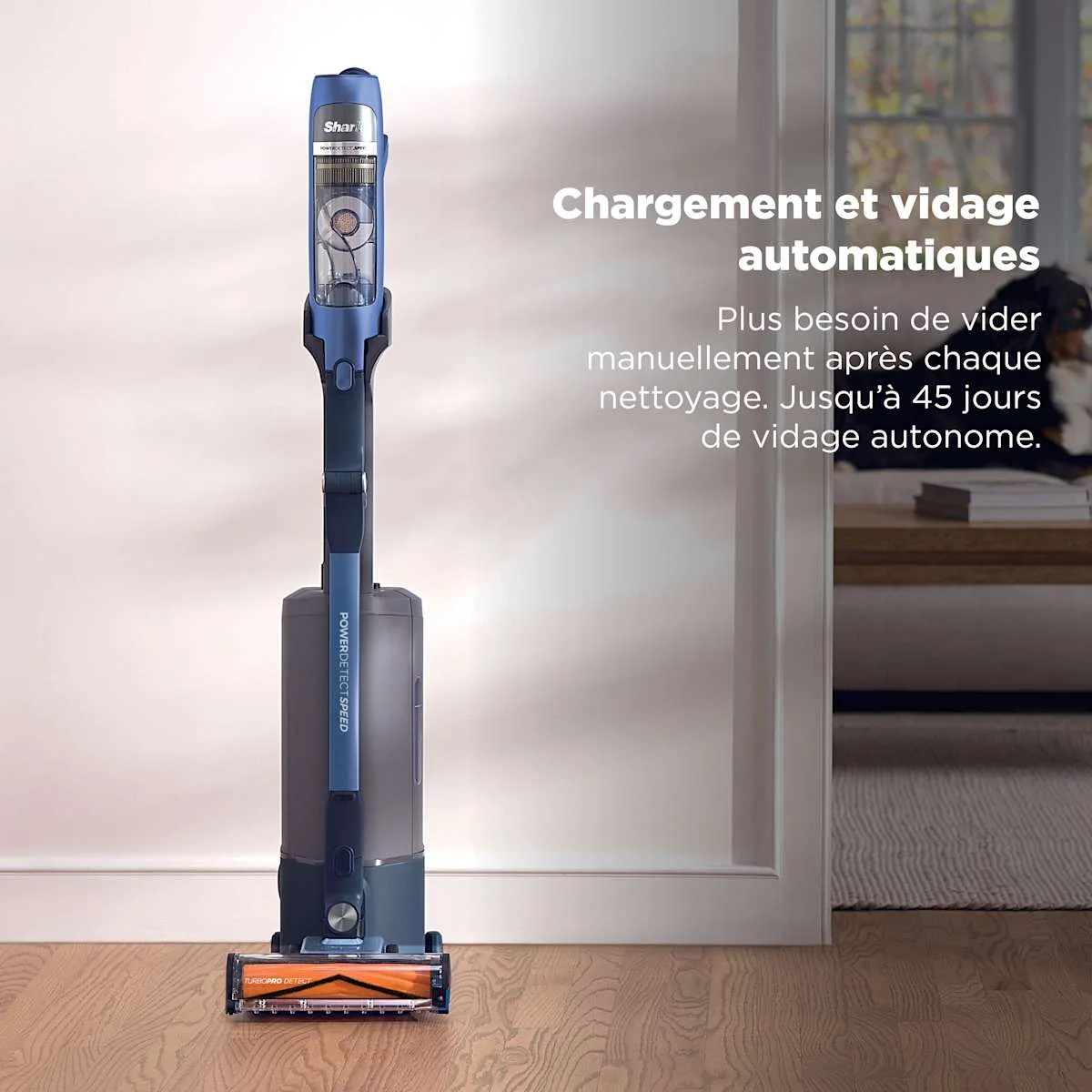 Shark Aspirateur balai sans fil Shark PowerDetect Speed Pet Pro Clean & Empty – Ultramarine — visuel 3