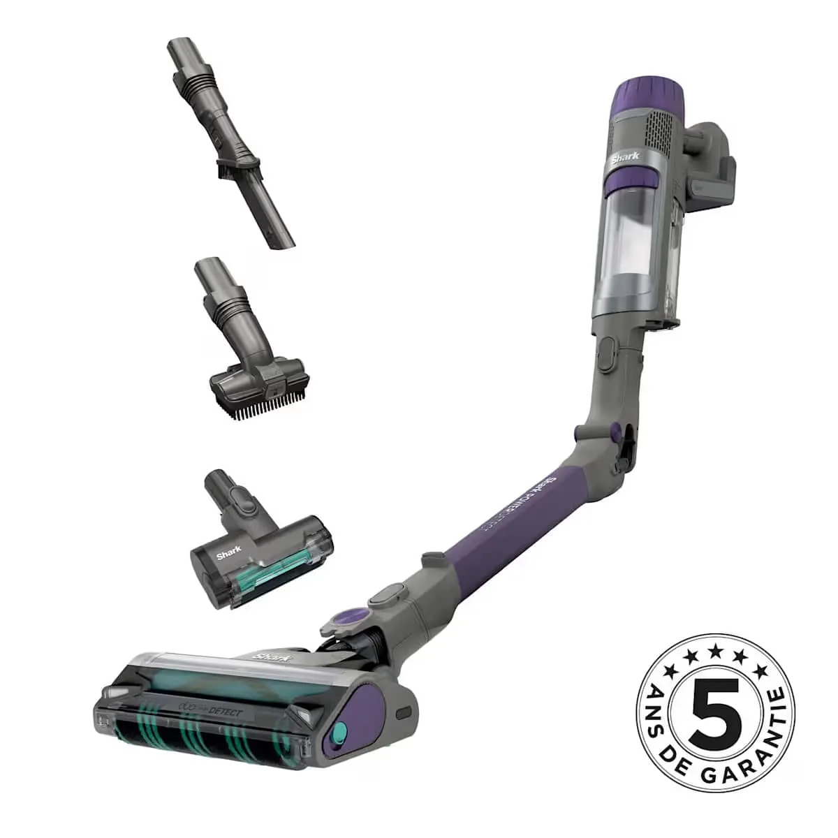Shark Aspirateur balai sans fil Shark PowerDetect Clean, 70 min d'autonomie
