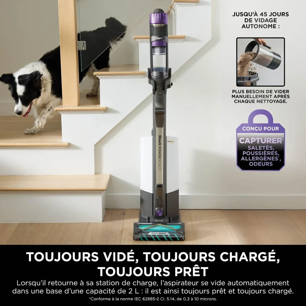 Shark Aspirateur sans fil Shark PowerDetect Clean & Empty avec autovidage — visuel 5
