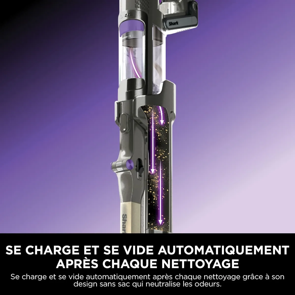 Shark Aspirateur sans fil Shark PowerDetect Clean & Empty spécial poils d’animaux avec double batteries amovibles — visuel 5