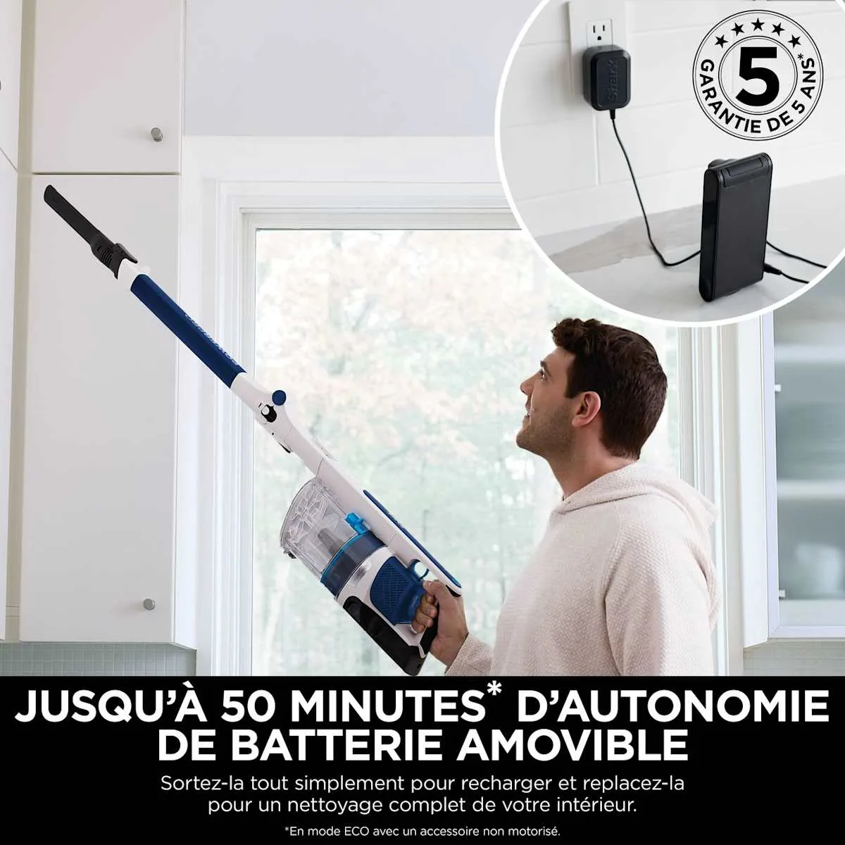 Shark Aspirateur balai sans fil Shark PowerPro, 40 min d'autonomie — visuel 4