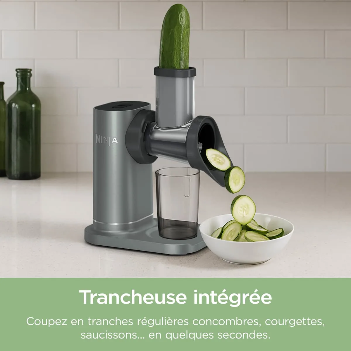 Ninja Extracteur de Jus à froid, Râpe & Trancheuse 3-en-1 Ninja NeverClog — visuel 4