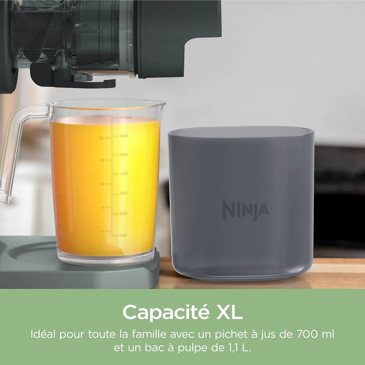 Ninja Extracteur de Jus à froid, Râpe & Trancheuse 3-en-1 Ninja NeverClog — visuel 6