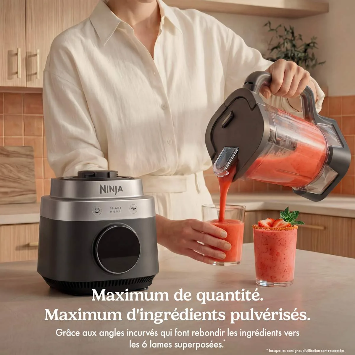 Ninja Robot multifonction 3-en-1 Ninja CrushBOSS - Blender, robot culinaire & blender-gourde - Onyx — visuel 4