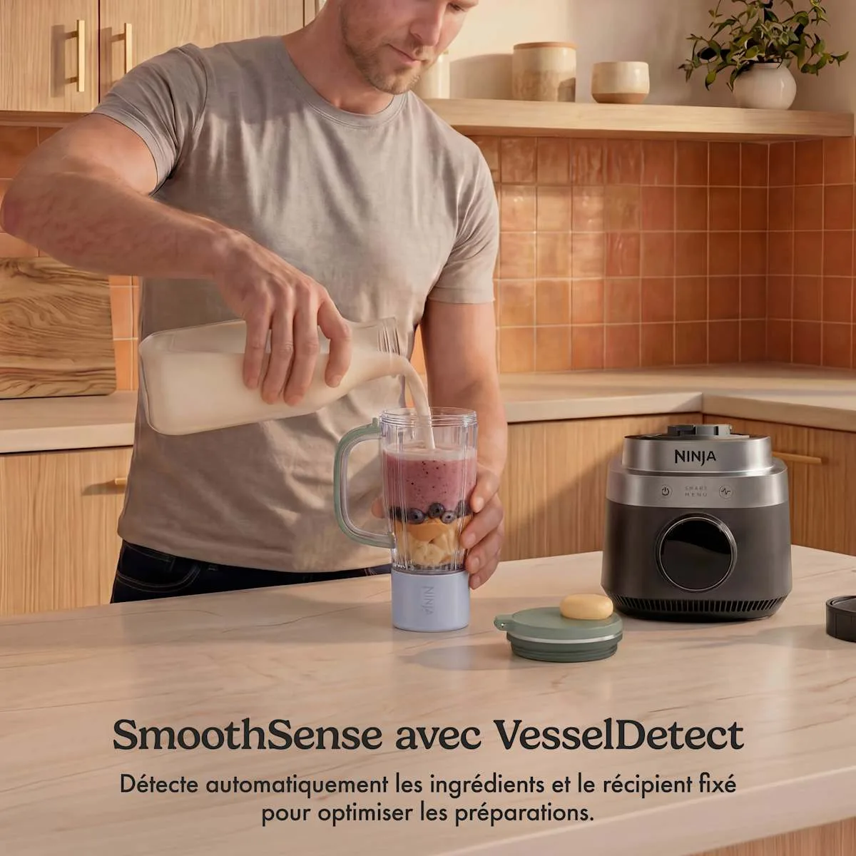 Ninja Robot multifonction 3-en-1 Ninja CrushBOSS - Blender, robot culinaire & blender-gourde - Onyx — visuel 5