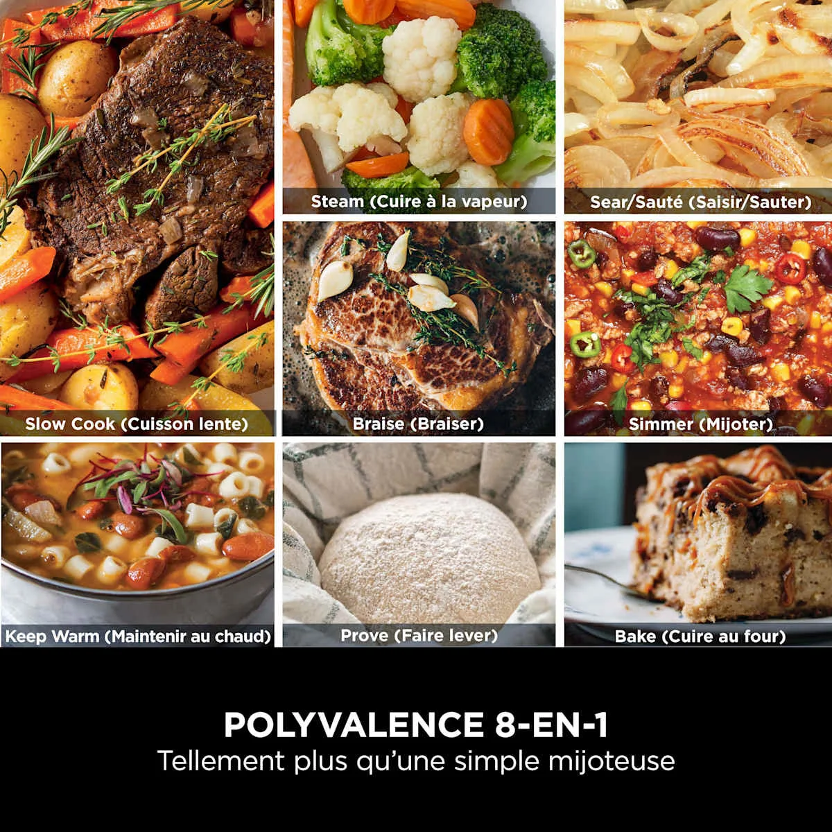 Ninja Multicuiseur et mijoteuse 8-en-1 Ninja Foodi PossibleCooker 7,5 L MC1001EU — visuel 3