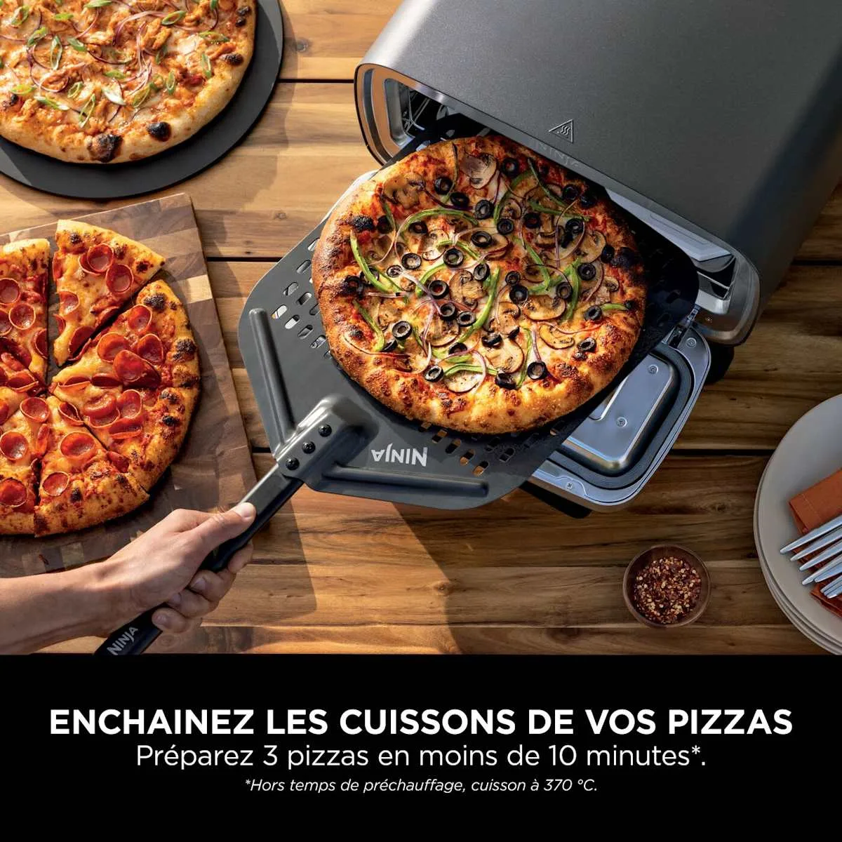 Ninja Four à pizza et Air Fryer électrique d’extérieur Ninja Artisan — visuel 5