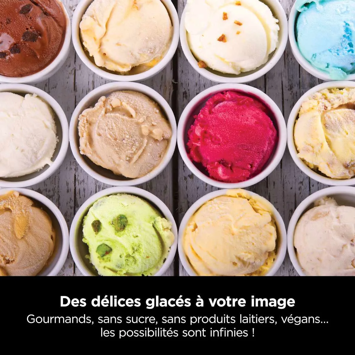 Ninja Machine à glaces Ninja CREAMi 7-en-1 - Glaces, sorbets et milkshakes maison — visuel 3