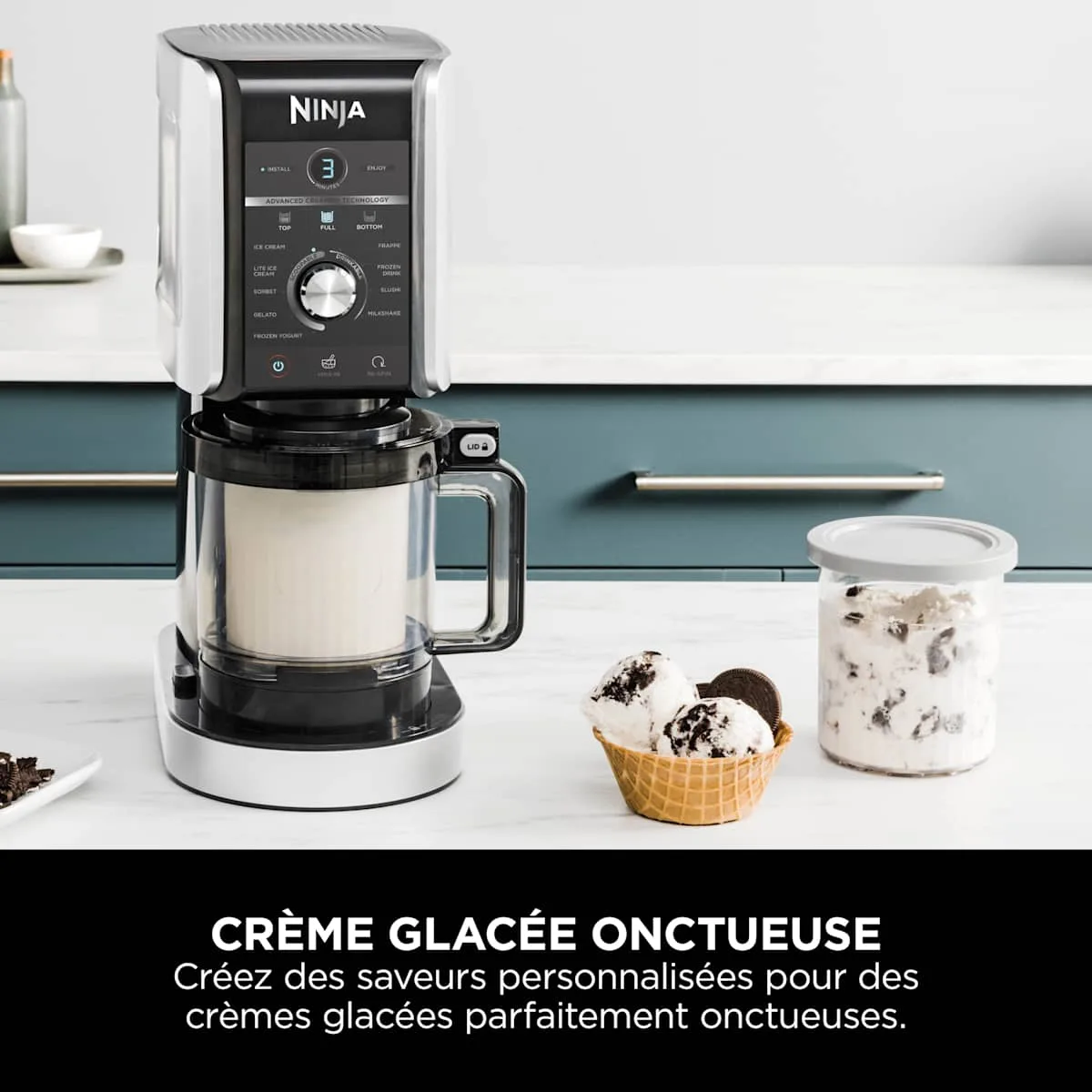 Ninja Machine à glace Ninja CREAMi Deluxe 10-en-1 – Glaces, sorbets et gelato maison — visuel 4