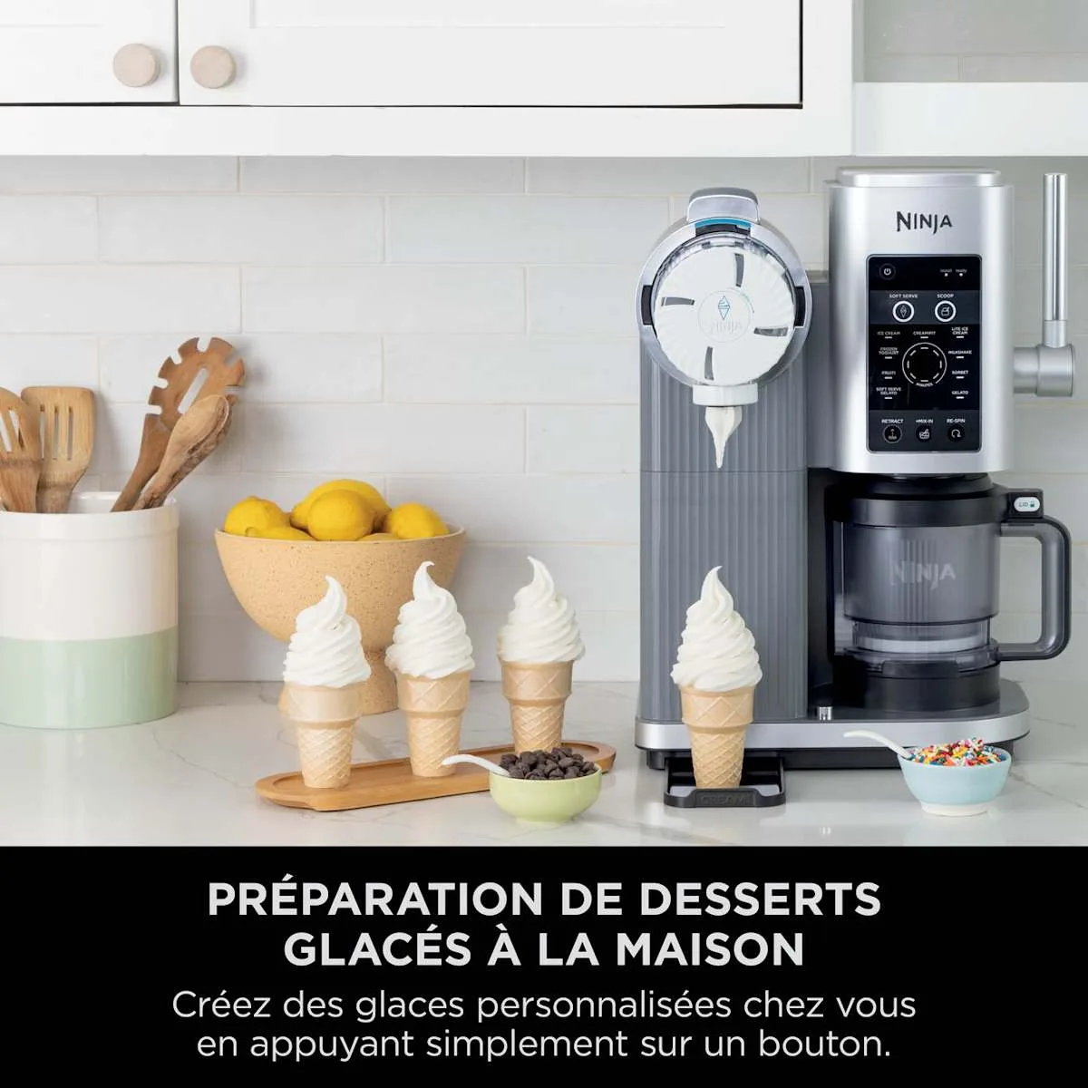 Ninja Machine à glaces et glaces à l'italienne 13-en-1 Ninja CREAMi Scoop &Swirl — visuel 6