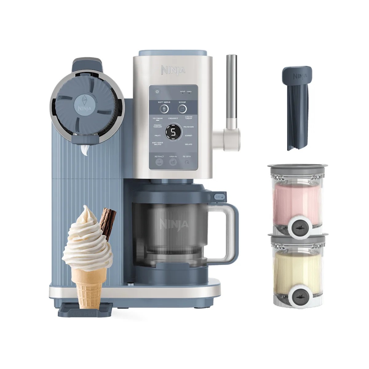 Ninja Machine à glaces et glaces à l’italienne 13-en-1 Ninja CREAMi Scoop & Swirl