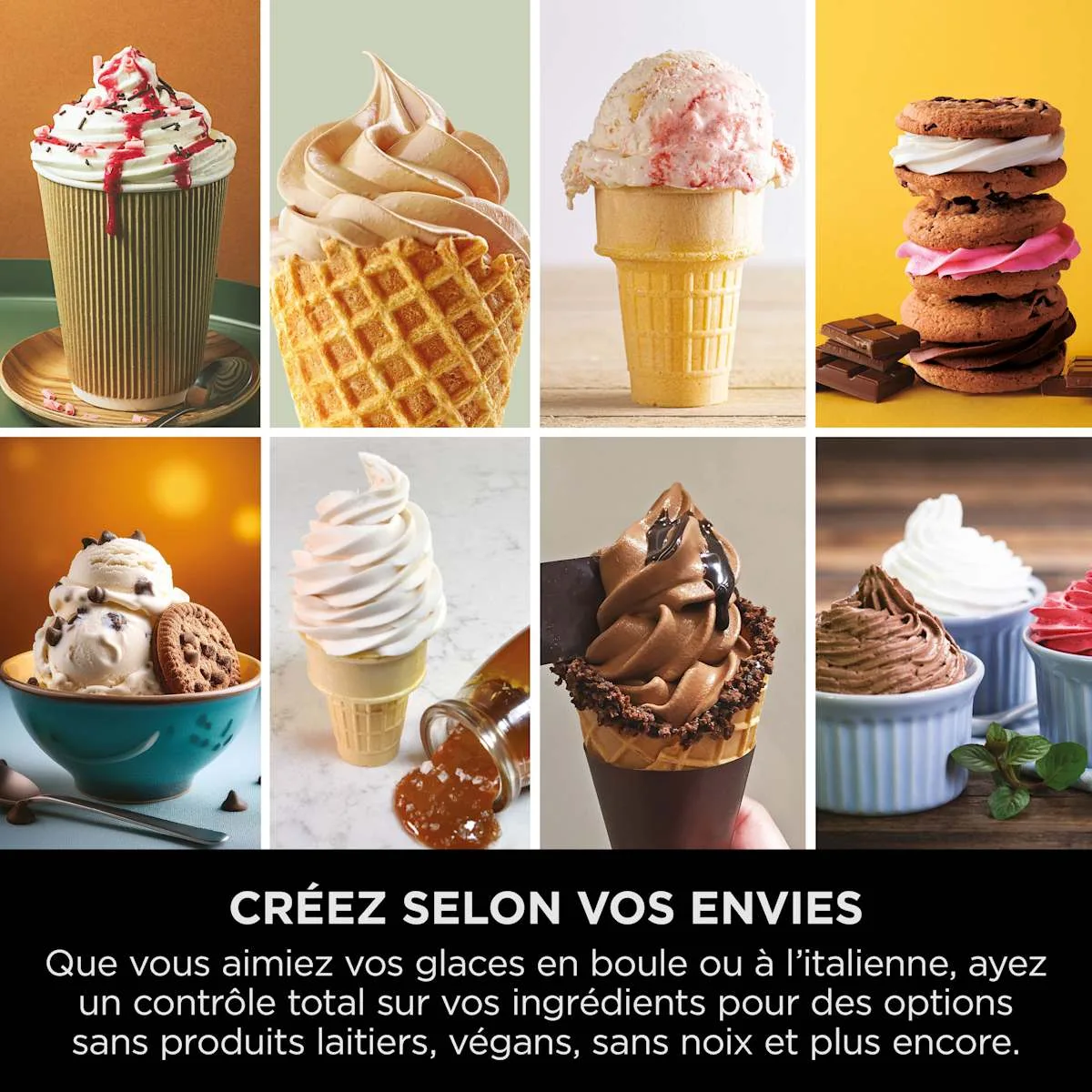 Ninja Machine à glaces et glaces à l’italienne 13-en-1 Ninja CREAMi Scoop & Swirl — visuel 4